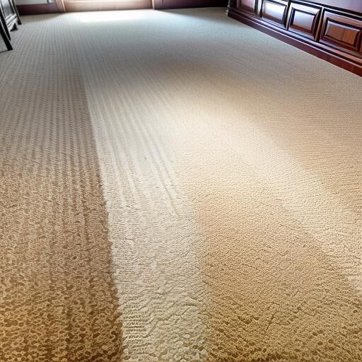 carpet being cleaned