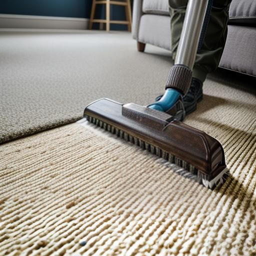 carpet being cleaned