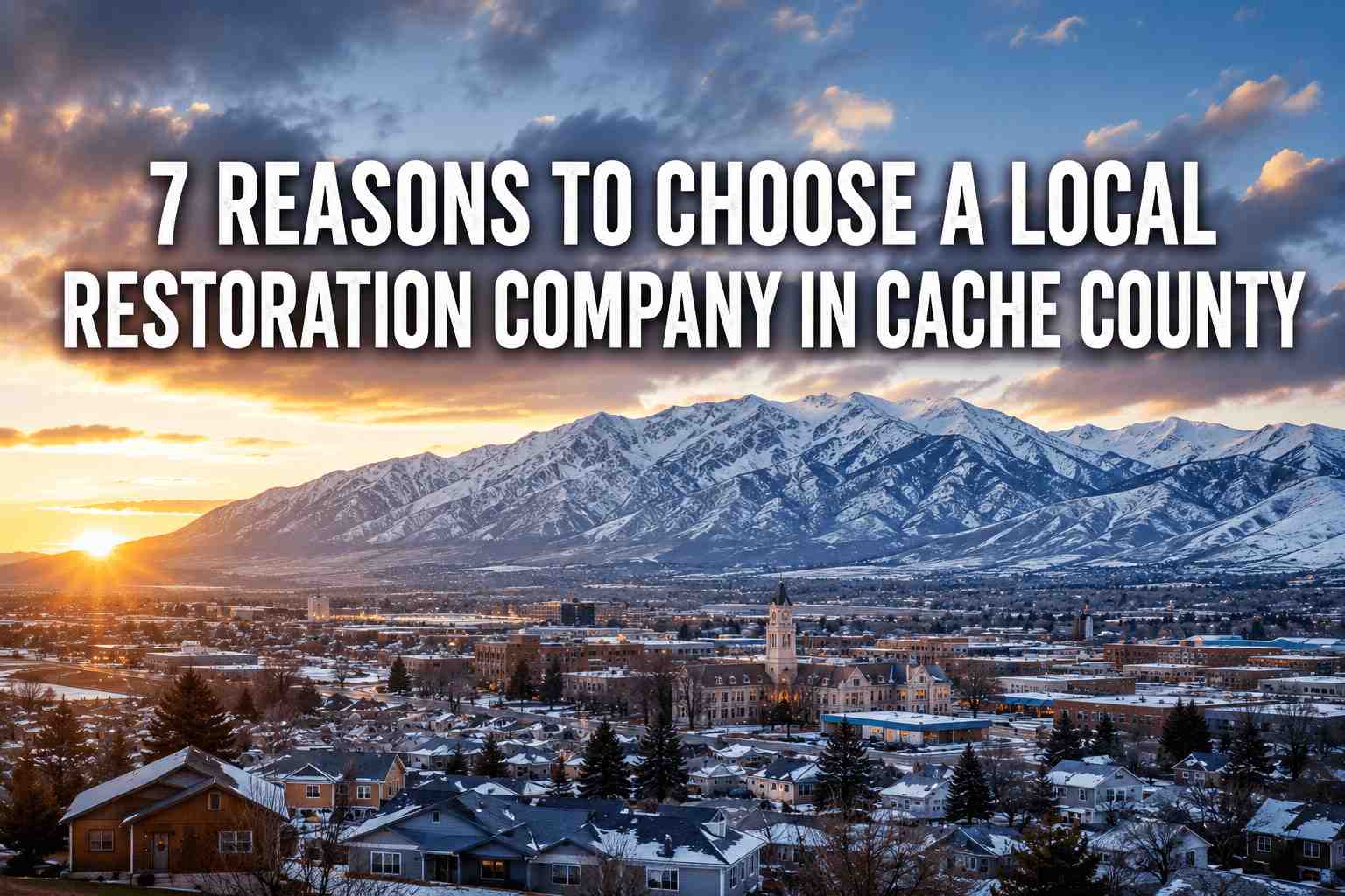 7 Reasons to Choose a Local Restoration Company in Cache County