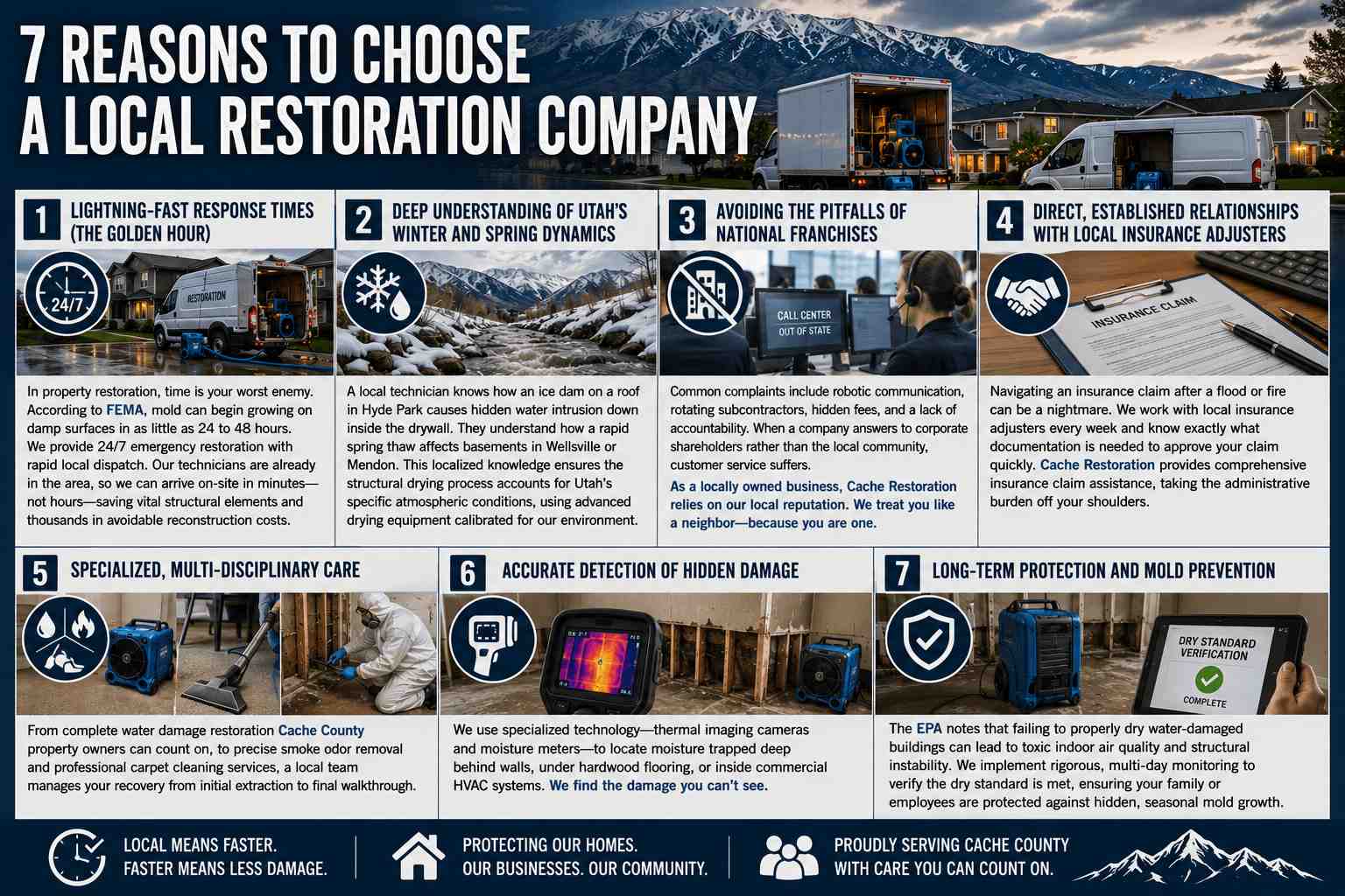 7 Reasons to Choose a Local Restoration Company in Cache County