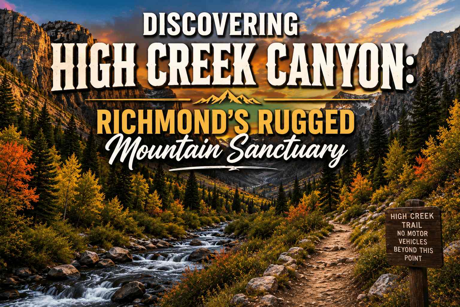 Discovering High Creek Canyon: Richmond’s Rugged Mountain Sanctuary