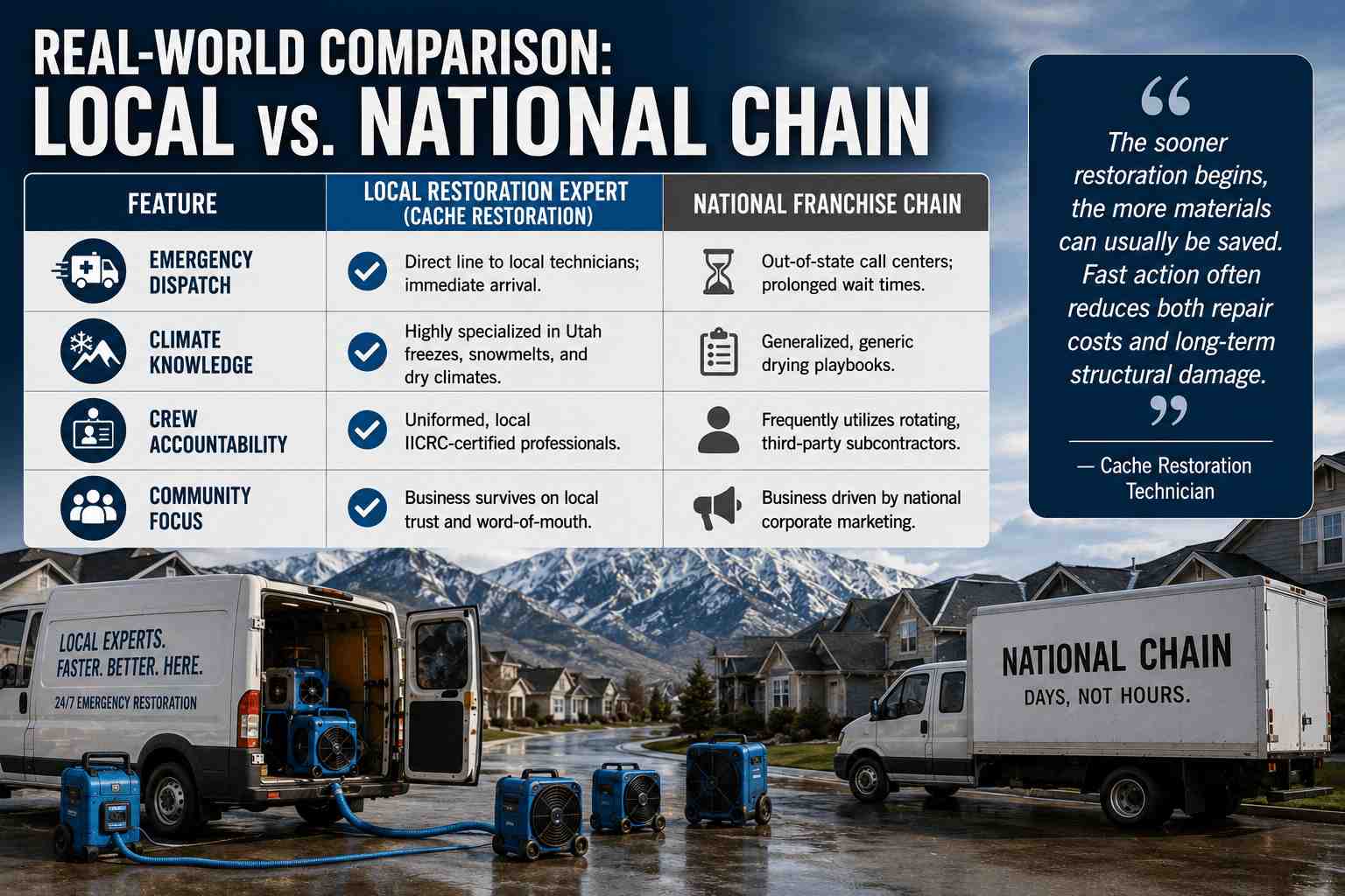 7 Reasons to Choose a Local Restoration Company in Cache County