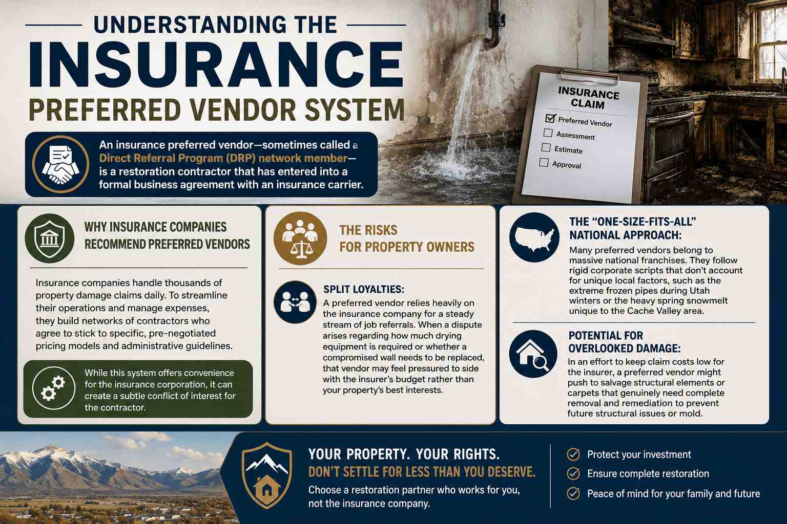 Do I Have to Use My Insurance Company’s Preferred Restoration Vendor?