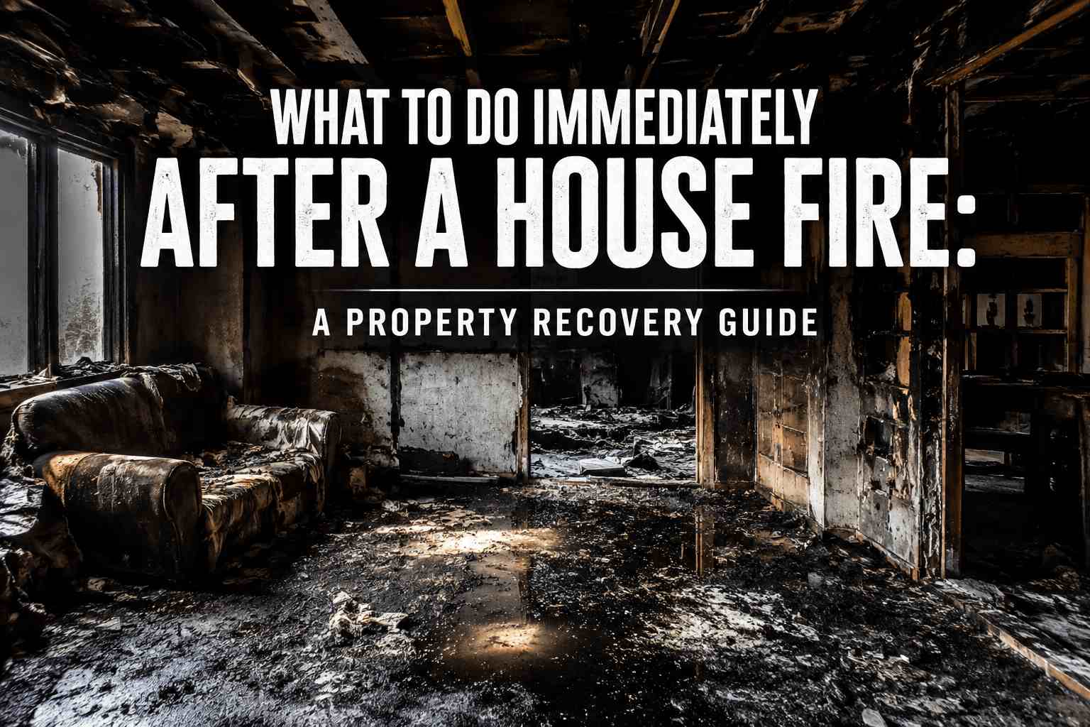 What to Do Immediately After a House Fire: A Property Recovery Guide What to Do Immediately After a House Fire: A Property Recovery Guide
