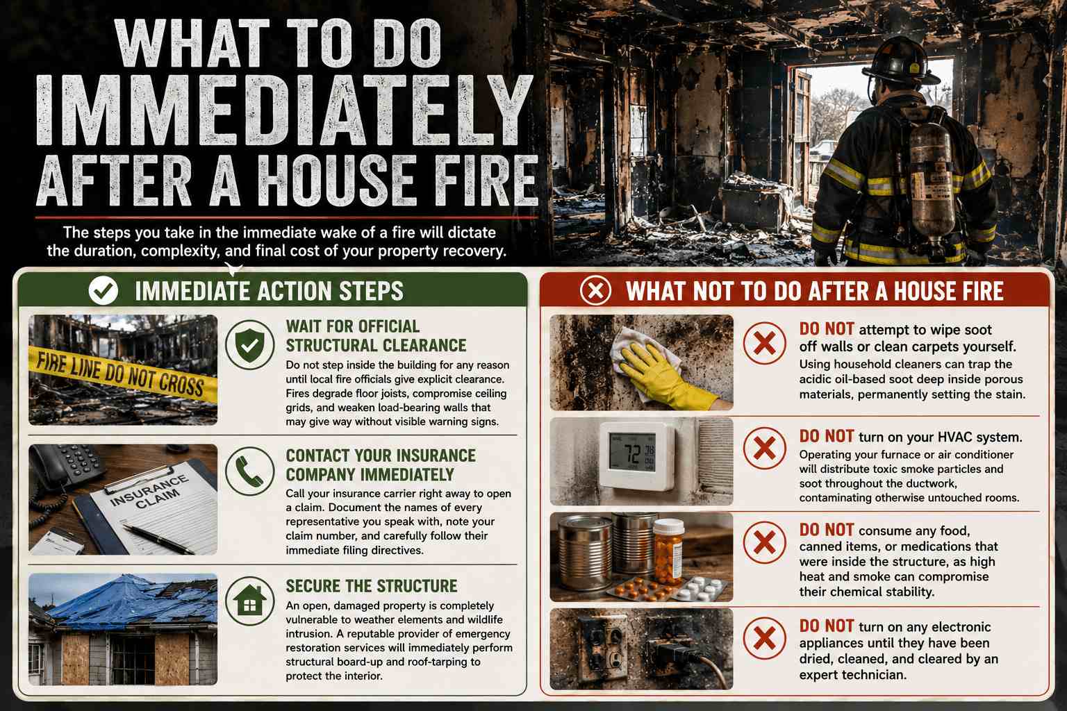 What to Do Immediately After a House Fire: A Property Recovery Guide