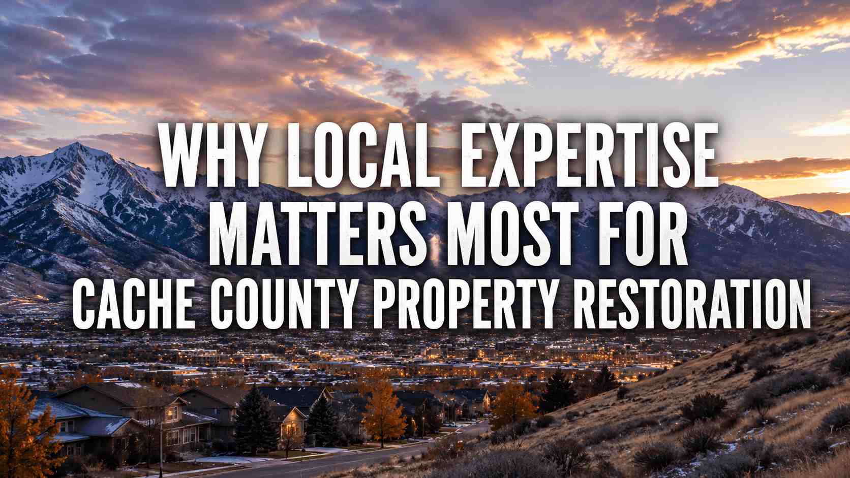 Why Local Expertise Matters Most for Cache County Property Restoration