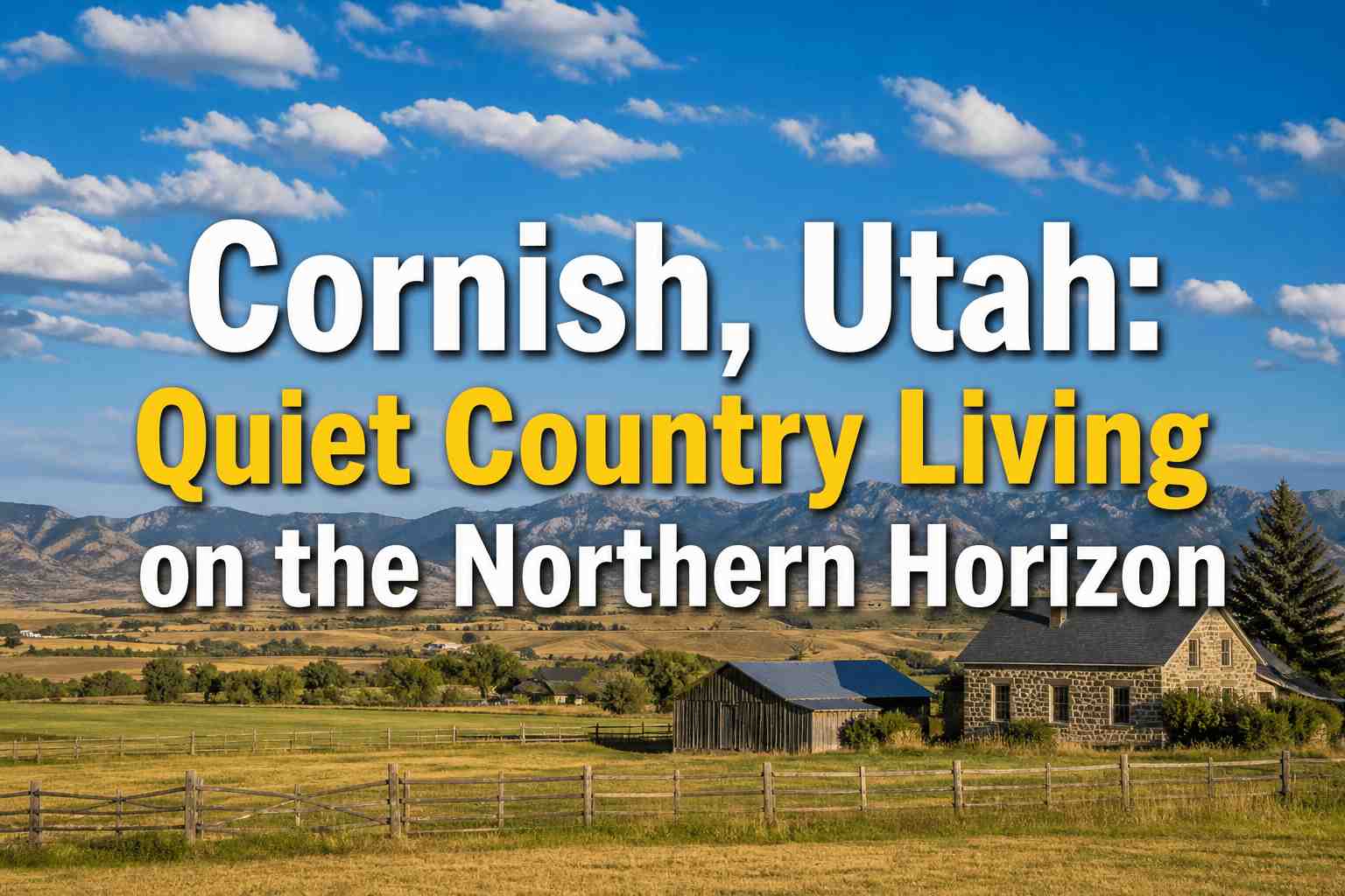 Cornish, Utah: Quiet Country Living on the Northern Horizon Cornish, Utah: Quiet Country Living on the Northern Horizon