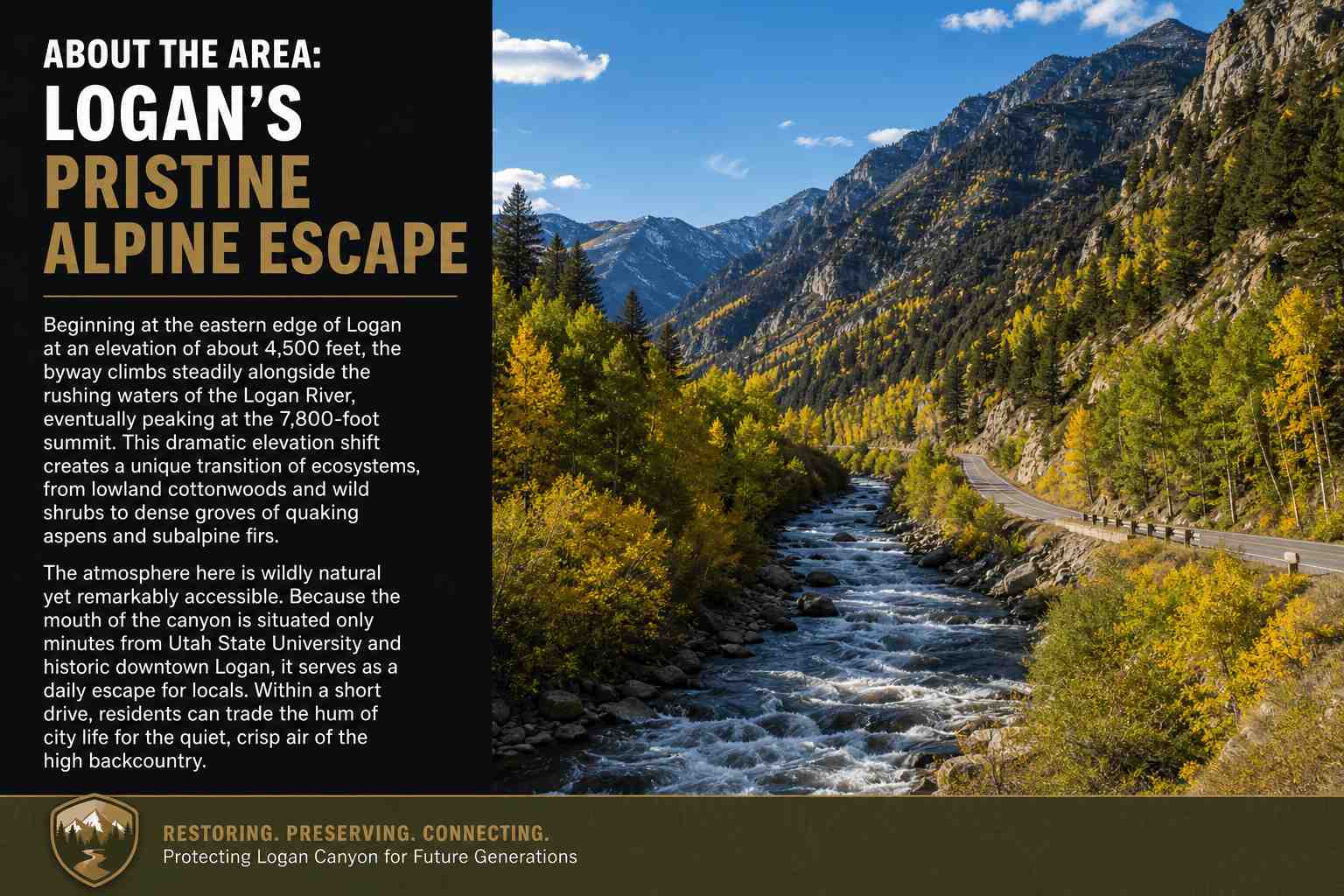 Journey Along the Logan Canyon Scenic Byway: Logan’s Gateway to Mountain Magic