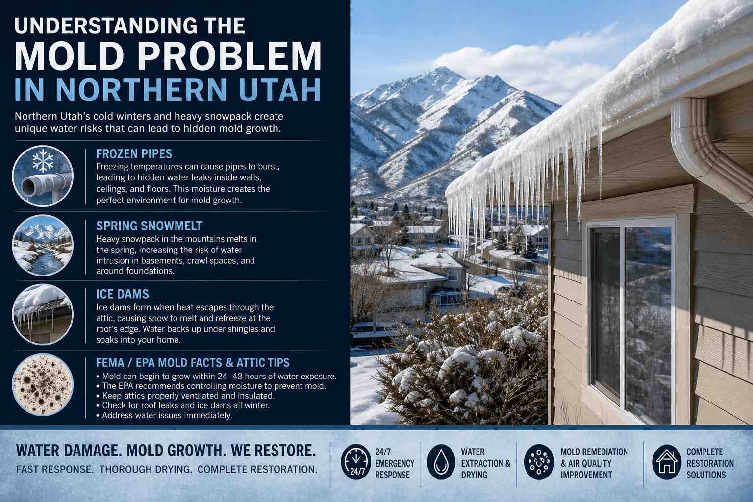 Preventing Mold After Water Damage in Cache County: A Property Owner's Guide
