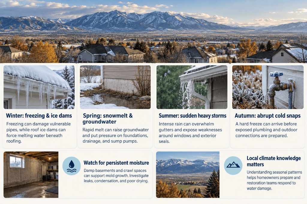 Why Cache Valley's Climate Creates Water Damage Risk